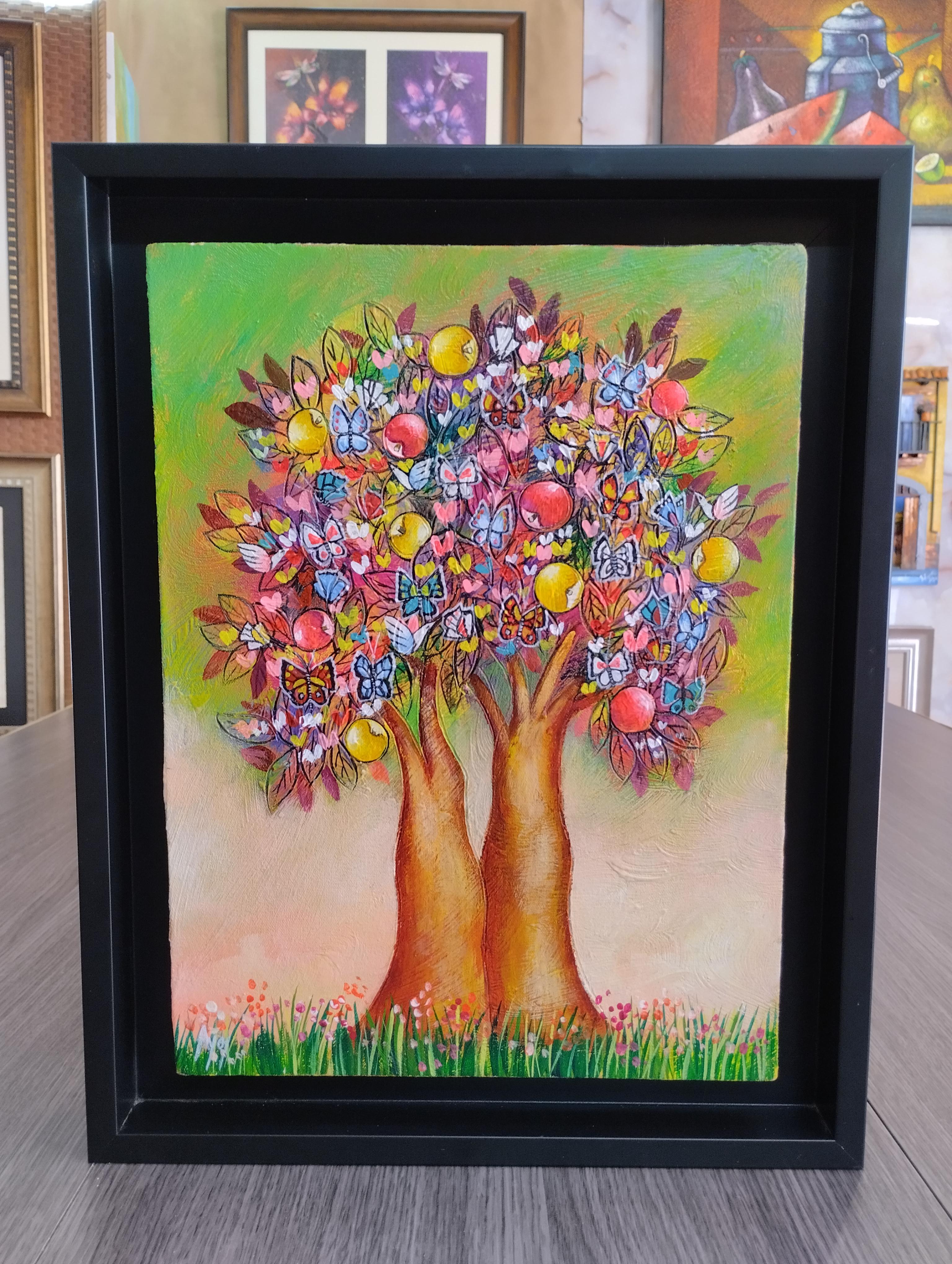 Arbol de la vida. Obra de oleo.