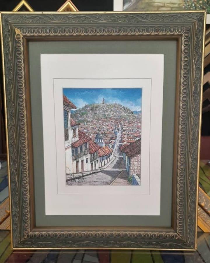 Obra enmarcada artesanal 15