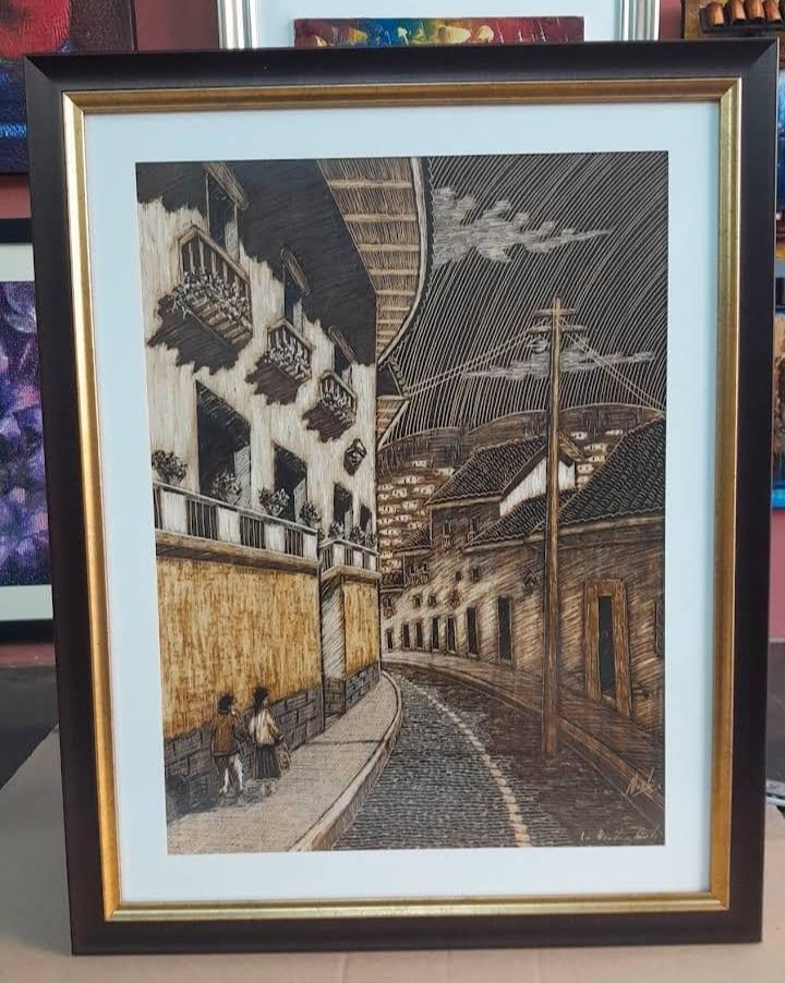 Obra enmarcada artesanal 8
